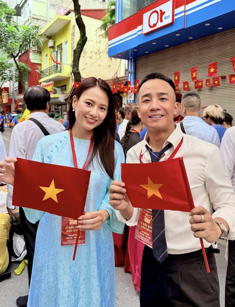 Việt Hoa, Đỗ Duy Nam,... cùng dàn nghệ sĩ hào hứng tham gia hợp luyện diễu binh, diễu hành dịp "A80" - Ảnh 1.