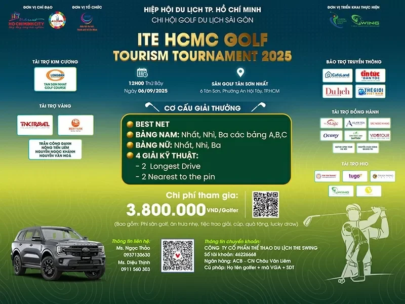 ITE HCMC Golf Tourism Tournament 2025 – Điểm hẹn của Du lịch bền vững & Trải nghiệm sống động