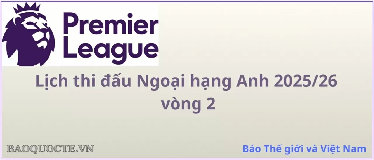 Lịch thi đấu Ngoại hạng Anh vòng 2: Arsenal vs Leeds, Fulham vs MU, Newcastle vs Liverpool