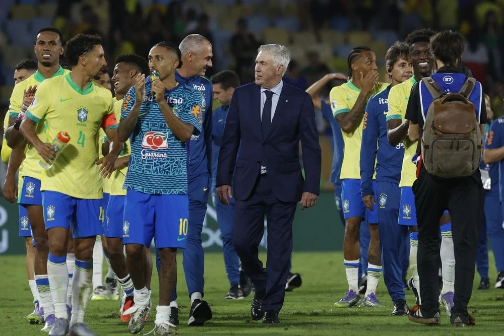 Vòng loại World Cup 2026, 06h30, ngày 10/9, sân El Alto, Bolivia – Brazil: Brazil ngày càng mang phong cách Ancelotti - Ảnh 1. Vòng loại World Cup 2026, 06h30, ngày 10/9, sân El Alto, Bolivia – Brazil: Brazil ngày càng mang phong cách Ancelotti - Ảnh 1.