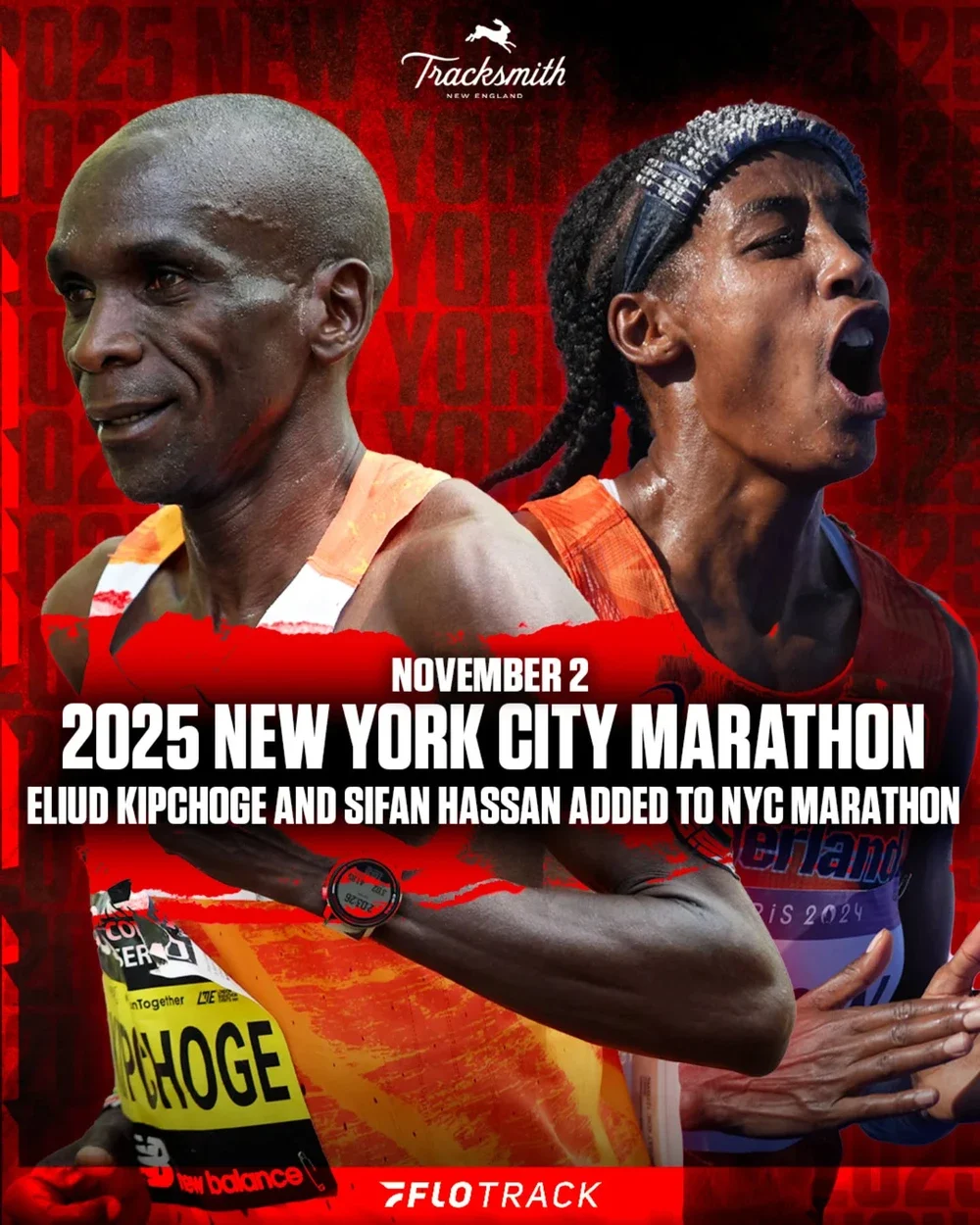 Kipchoge và Sifan Hassan sẽ tham dự New York City Marathon 2025