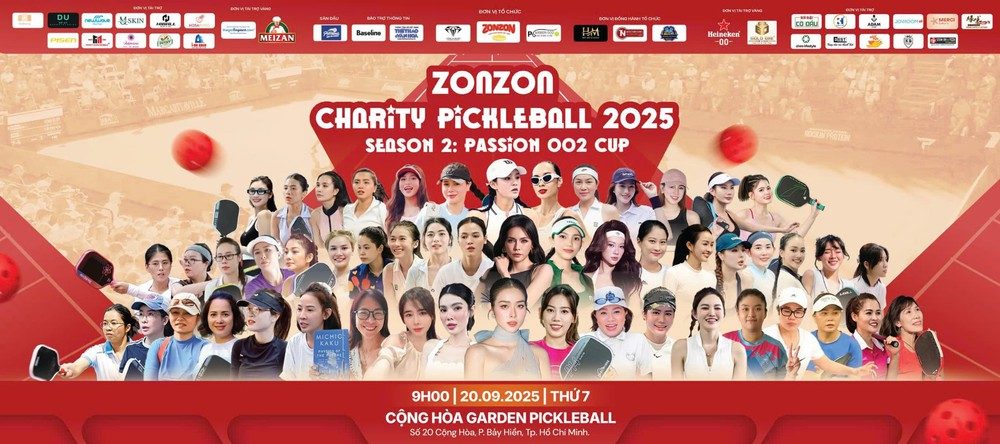 Nhiều nghệ sĩ và phóng viên tham gia giải 'pickleball ZonZon Charity Pickleball Season 2 góp quỹ từ thiện' - Ảnh 2.