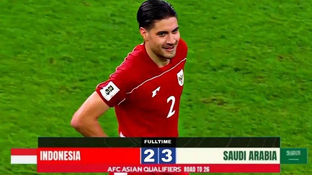 Indonesia thua đau Saudi Arabia trong trận cầu kịch tính có 3 quả phạt đền, 1 thẻ đỏ - Ảnh 1.