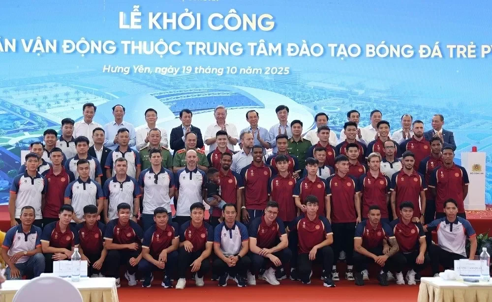Tổng Bí thư Tô Lâm dự lễ khởi công xây dựng sân vận động mang tầm cỡ quốc tế tại Hưng Yên