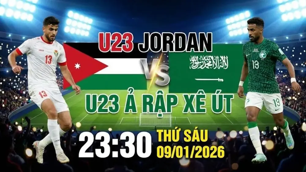 Link xem trực tiếp bóng đá U23 Jordan vs U23 Saudi Arabia 23h30 hôm nay, VCK U23 châu Á 2026 - Ảnh 4.