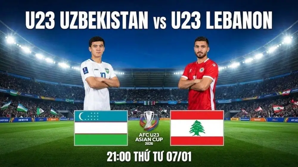 Link xem trực tiếp bóng đá U23 Uzbekistan vs U23 Liban 21h00 hôm nay, VCK U23 châu Á 2026 - Ảnh 2.