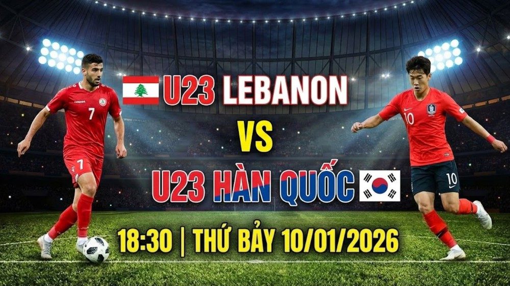 U23 Lebanon vs U23 Hàn Quốc