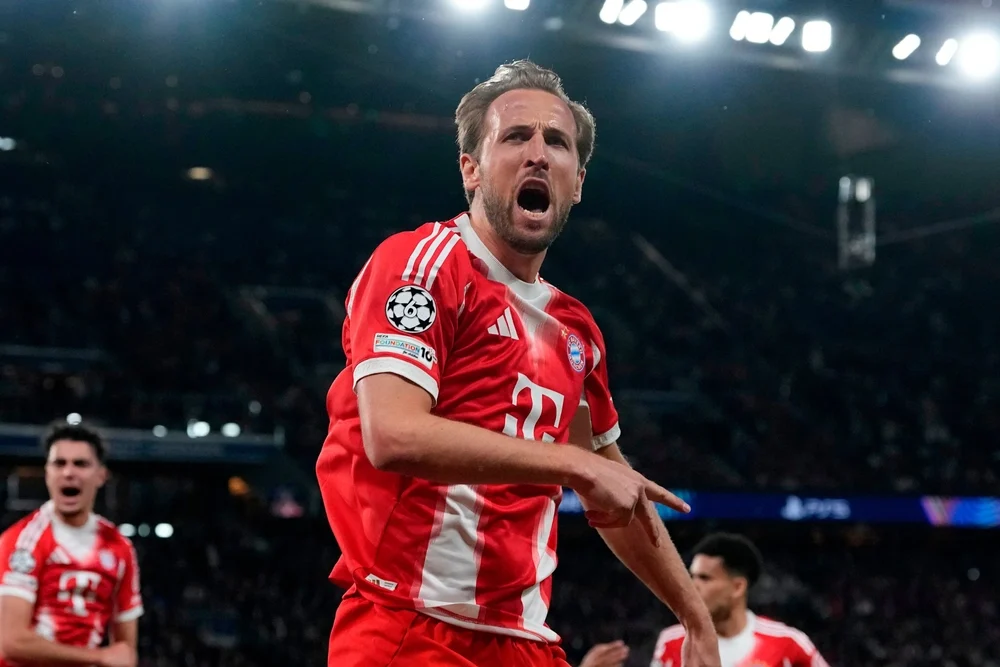Harry Kane mở tỉ số cho Bayern Munich