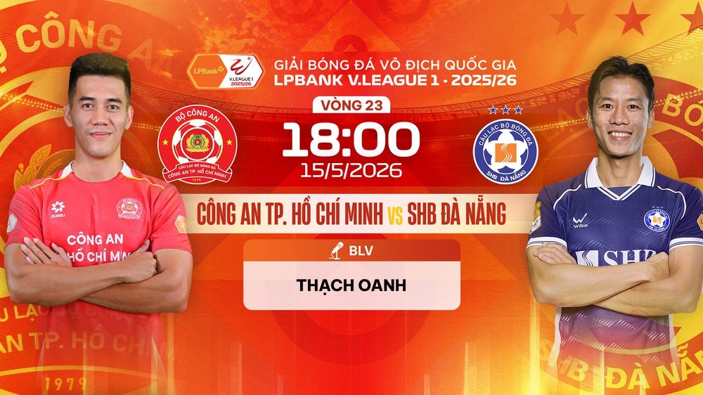 Link xem trực tiếp bóng đá Công an TP.HCM vs SHB Đà Nẵng 18h00 hôm nay, V-League vòng 23 - Ảnh 2. trực tiếp bóng đá