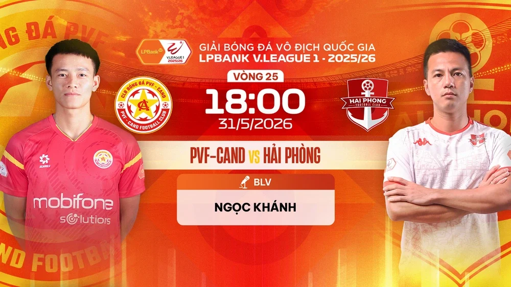 Link xem trực tiếp bóng đá PVF-CAND vs Hải Phòng 18h00 hôm nay, V-League vòng 25 - Ảnh 3.