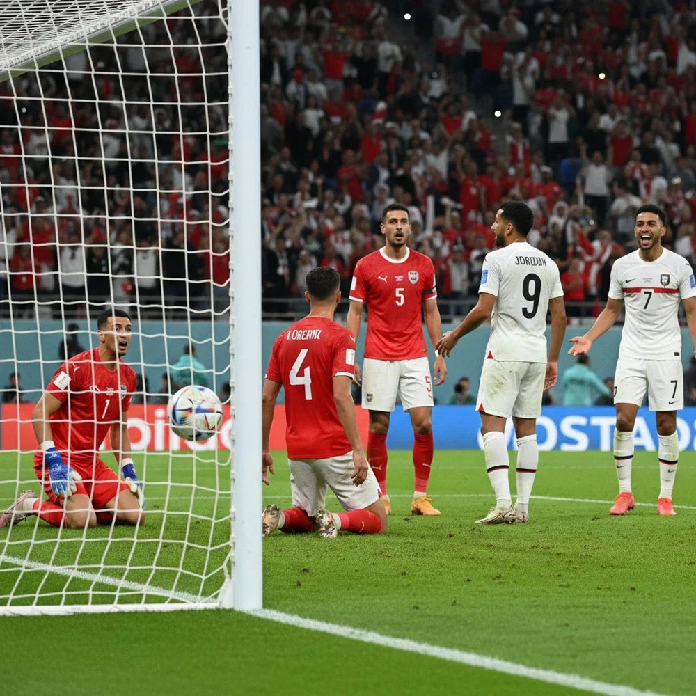 Áo khởi đầu thuận lợi ở World Cup 2026 sau khi hạ Jordan 3-1 - Ảnh 5. Áo khởi đầu thuận lợi ở World Cup 2026 sau khi hạ Jordan 3-1 - Ảnh 5.
