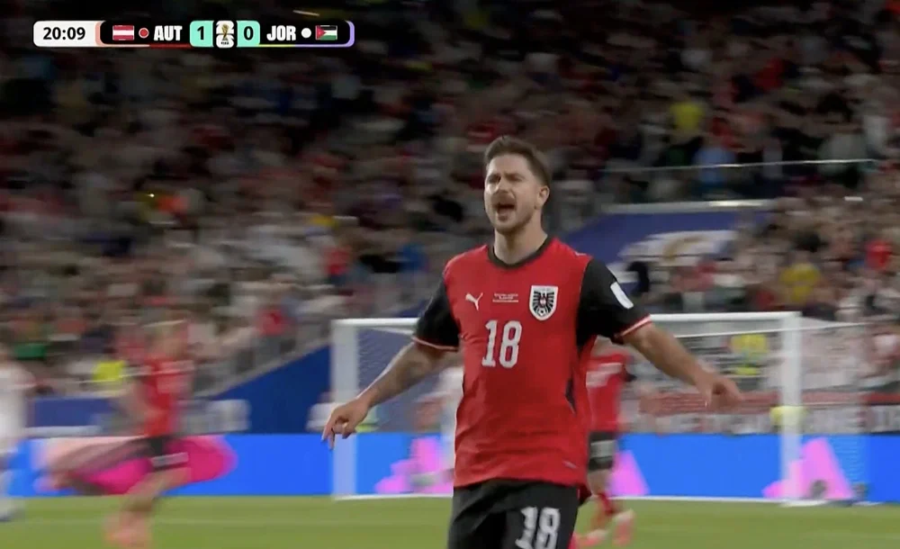 Áo khởi đầu thuận lợi ở World Cup 2026 sau khi hạ Jordan 3-1 - Ảnh 8. Áo khởi đầu thuận lợi ở World Cup 2026 sau khi hạ Jordan 3-1 - Ảnh 8.